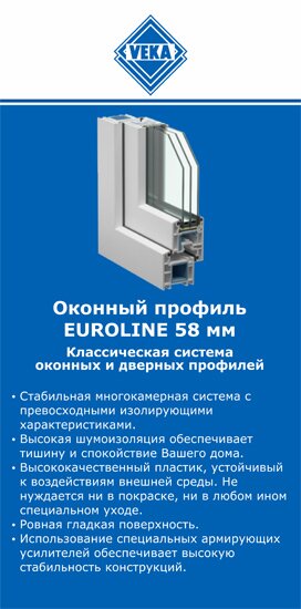 ОкнаВека-клг EUROLINE 58